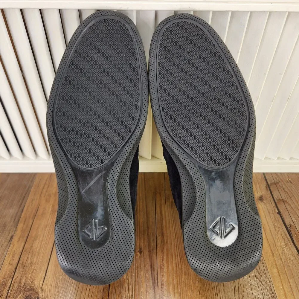 Amberjack The Loafer Mens Size 10 M Black Suede Slip On Loafers Shoes Casual
